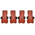 thumbnail image 1 of Unique Bargains Soccer Shin Pads, 4 Pack Breathable PVC Sport Guard for Youth, Red, 1 of 5