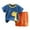 Blue, variant on Gubotare Boys Clothes Summer Sets Boys Clothing Sets Loose Athletic Performance Crew Neck T-Shirt and Short Outfits 5T 6T (Dark Blue,5-6 Years)