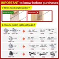 thumbnail image 3 of 40 Pack 3/8In Stainless Steel Cable Railing Kit Angle Beveled Washer 25 30 35 Degrees for Deck Stai, 3 of 4