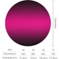 thumbnail image 2 of Round Table Cloth Hot Pink Elegant Black Ombre Tablecloths Washable Table Cover for Kitchen Dinning Party Tabletop Modern Decoration,70inch, 2 of 8