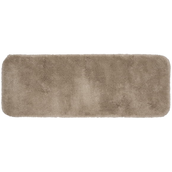 Garland Tapis de Luxe Brun Taupe 22 Po x 60 Po Ultra Moelleux Lavable - Doux, Duveteux, Conception Antidérapante pour Votre Salle de Bain