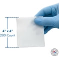 thumbnail image 3 of Essentials Non-Sterile Gauze Sponges – 200 Count (Pack of 2), 4-Ply, 4’’ x 4’’ Gauze Pads, Two Pack, Non-Woven Gauze Sponges - Pack of Two, Wound Care Product for First Aid Kit/Medical Facilities, 3 of 9