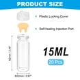 thumbnail image 2 of Uxcell Clear Glass Sample Vials, Liquid Bottles 20pack Yellow 15ml, 2 of 7