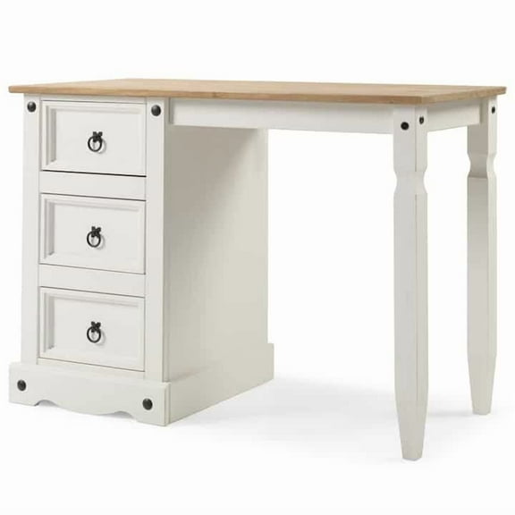 Bridge Brazil Wood Dressing Table Vanity Makeup Corona Collection | Furniture Dash Antique White
