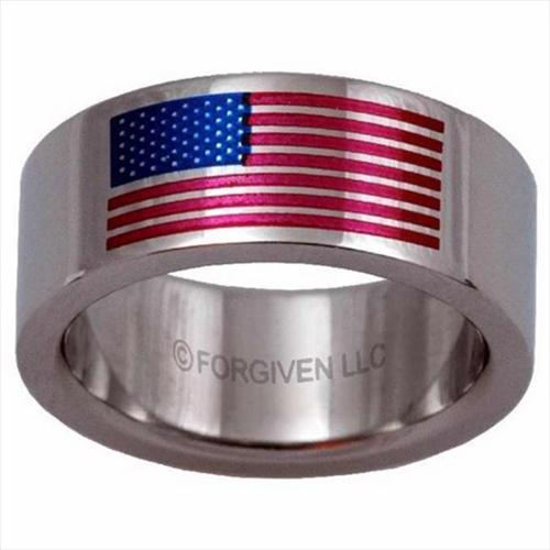 Ring American Flag Stainless Sz 12 Walmart Com