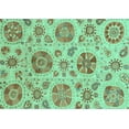 thumbnail image 1 of Ahgly Company Indoor Rectangle Abstract Turquoise Blue Modern Area Rugs, 8' x 12', 1 of 4