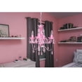 thumbnail image 4 of Gypsy Color Acrylic Crystal Chandelier, Pink 4 Light Ceiling Mount, 4 of 8