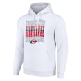 thumbnail image 2 of Men's Starter White Carolina Hurricanes Four Team Name Logo Fleece Pullover Hoodie, 2 of 3