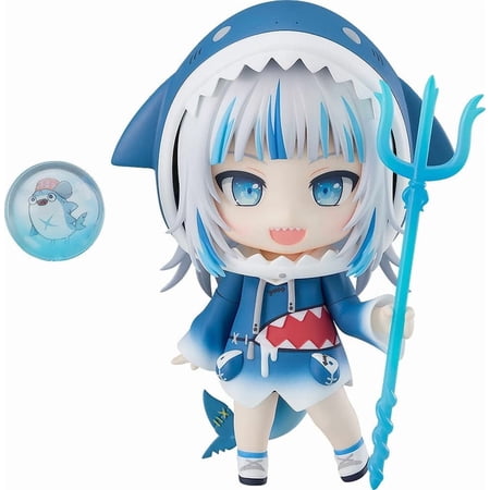 Hololive Production Gawr Gura Nendoroid Action Figure | Pre-painted Q Version VTuber Collectible Figure