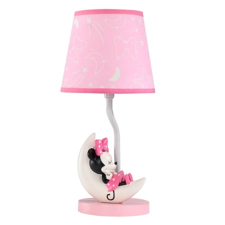 Disney Baby Minnie Mouse Pink Celestial Lamp with Shade & Bulb by Lambs