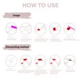 thumbnail image 6 of JROCHE 24Pcs Press on Nail Almond Glues on Nail French Fake Nail Designs False Nail Artificial Nail Gifts for Women Girls, 6 of 8