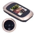 thumbnail image 1 of Video ,  Function 90 Degrees View Angle Door Viewer Simple Operation Long Standby Time  For House Guests For Home Use Gold, 1 of 8