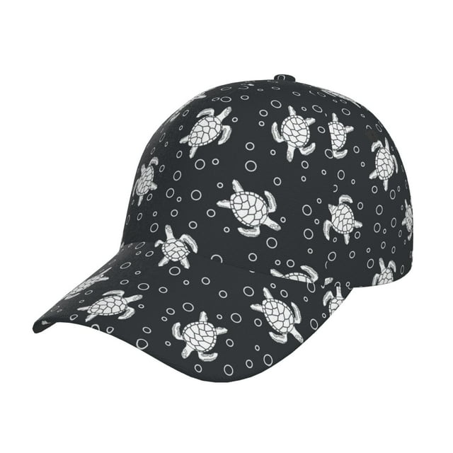 Vsdgher Turtle Print Classic Low Profile Baseball Cap Golf Dad Hat Adjustable Hats Men Women Unconstructed Cap