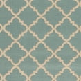 thumbnail image 6 of SAFAVIEH Beach House Nima Trellis Indoor/Outdoor Area Rug Aqua/Cream, 5'3" x 7'6", 6 of 7
