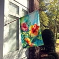 thumbnail image 2 of Hawaii Hawaiian Hibiscus in Watercolor House Flag 28 in x 40 in, 2 of 5