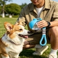 thumbnail image 2 of 2 in 1 Portable Tumbler for Dogs, 18oz PET Dog Water Bottle with Silicone Foldable Bowl, Leak-Proof 2 in 1 Portable Small Dog Water Bottle for Walking, Hiking & Travel, 2 of 5