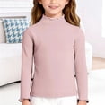 thumbnail image 2 of XEGLSBU Girls Shirts Size 6 Pack Soft Girls Long Sleeve Top Cozy Brushed Tee for Toddler and Kid Casual Wear Pink Size 9-10 Years, 2 of 4
