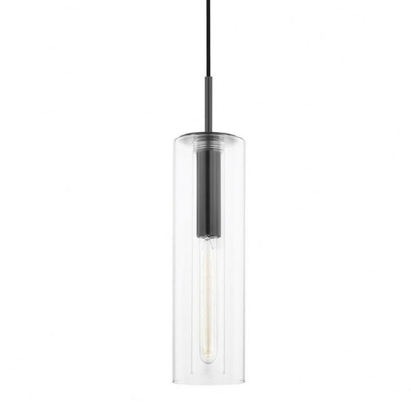 -1 Light Pendant in Modern Style-4.75 inches Wide By 18 inches High-Old Bronze Finish Bailey Street Home 735-Bel-4365987