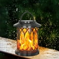 thumbnail image 3 of Solar Lanterns Outdoor Waterproof Hanging Solar Lantern Lights, 2 Pack Upgraded Flickering Flame Lanterns for Garden Yard Patio Decor, 3 of 10