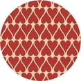 thumbnail image 1 of Ahgly Company Indoor Round Patterned Red Area Rugs, 5' Round, 1 of 6