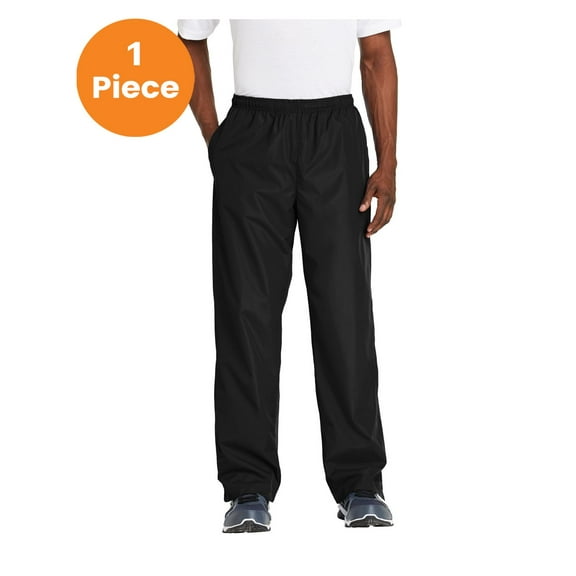 Sport-Tek PST74 Wind Pants, Black, XL, Mens Workout Pants