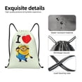 thumbnail image 4 of Pofeuu Minions for Water-Resistant 210D Drawstring Bag Compact Foldable Design Gym Yoga Travel Essentials Lightweight Carryall-Medium, 4 of 6