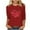 Red1, variant on Lmnyox Valentine's Tops for Women 3/4 Sleeve Crew Neck Holiday T Shirt Heart Graphic Valentine's Day Casual Tees