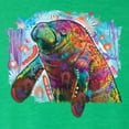 thumbnail image 6 of Wild Bobby Rainbow Painted Manatee Dean Russo Design Animal Lover Women Tri-Blend Racerback Tank Top, Envy, Small, 6 of 6