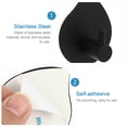 thumbnail image 3 of BESTYASH 4Ud Gancho Adhesivo Para Pared En Acero Inoxidable Negro Ideal Para Y Cocina, 3 of 8