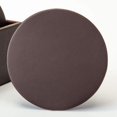 thumbnail image 3 of Posavasos Dacasso redondo de cuero marrón chocolate, 3 of 4