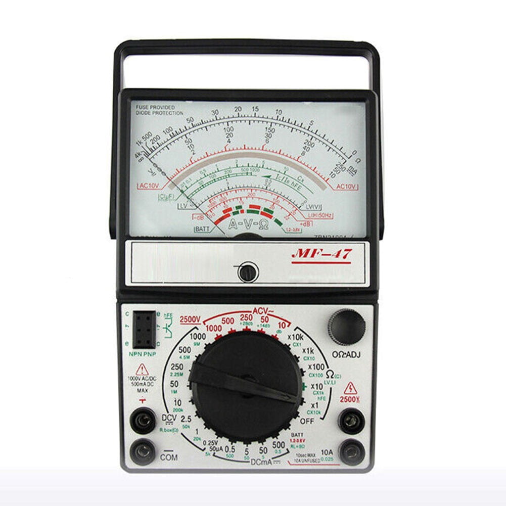 -47 Analog Analog Multimeter Voltmeter Ammeter Ohmmeter Battery Tester