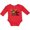 Red, variant on Inktastic It Moose Be Love with Cute Moose Boys or Girls Long Sleeve Baby Bodysuit