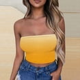 thumbnail image 5 of Tube Top for Women, Sleeveless Strapless Solid Color Polyester Top with Elastic Band, Regular Length, Black L, 5 of 5