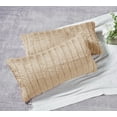 thumbnail image 2 of Home Soft Things Super Soft Decorative Pillow Covers, Set of 2, Bleached Sand, 14" x 26", 2 of 3