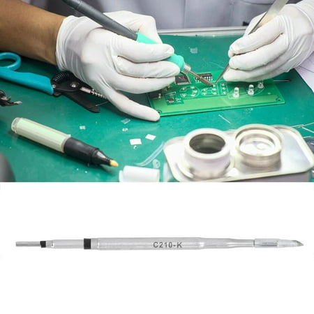 

Crtynell Soldering Iron Tip Fast Heating Speed Replacement K Type Solder Bit Easy Pluggable Solder Iron Head Solder Iron Head Internal Heating Soldering Tip