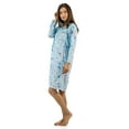 thumbnail image 2 of Casual Nights Women's Cotton Blend Long Sleeve Nightgown - Blossom Pintucked Blue - X-Large, 2 of 2