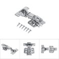 thumbnail image 3 of Rust-proof Cupboard Hinge, Hinge, Stainless Steel Silver For Closet Wardrobe Cupboard Cabinet, 3 of 6