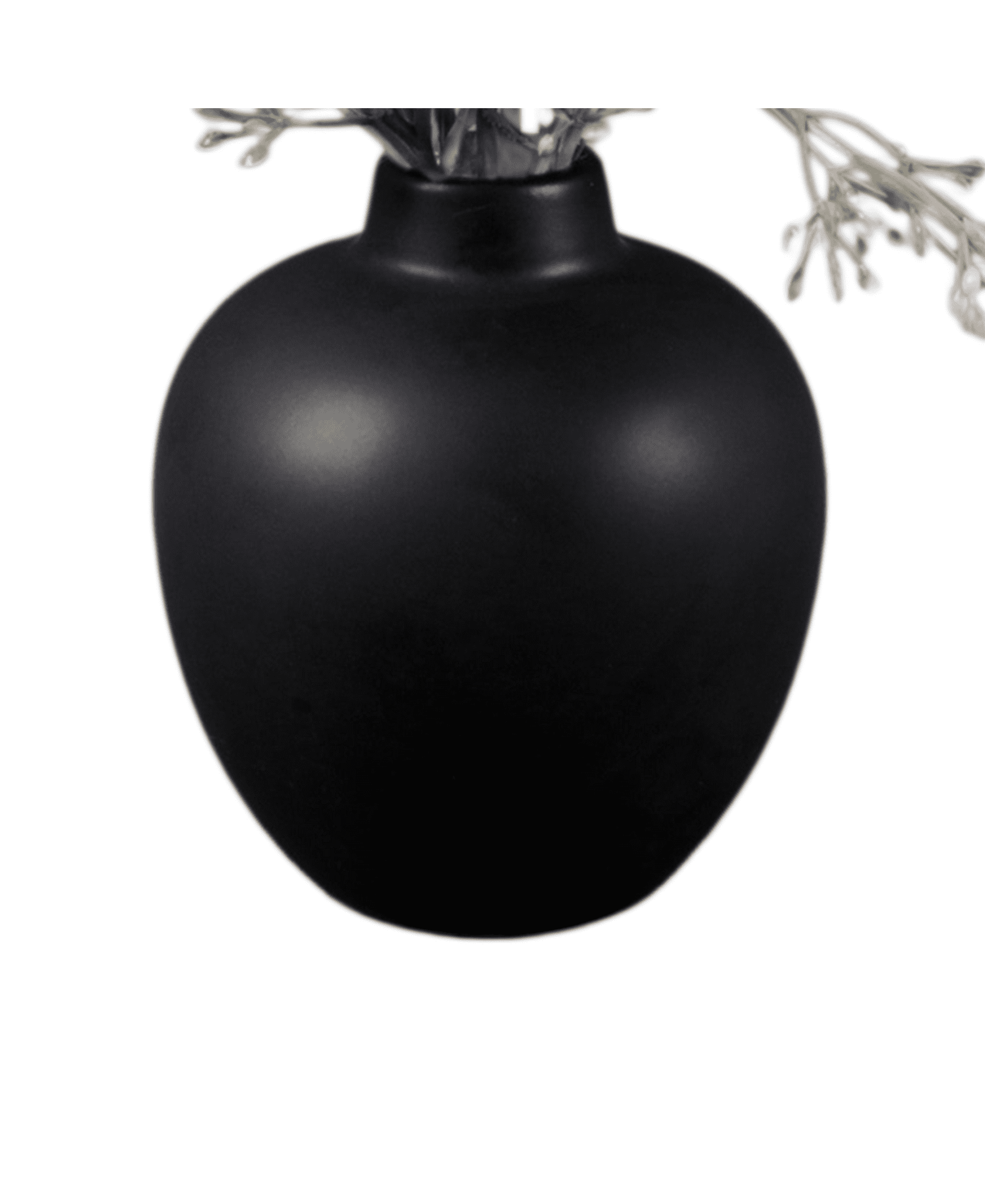 Home Decor Collection 13.3-inch Fall Leaves in Black Ceramic Vase – s Cozy Autumn Accent for Your Tabletop
