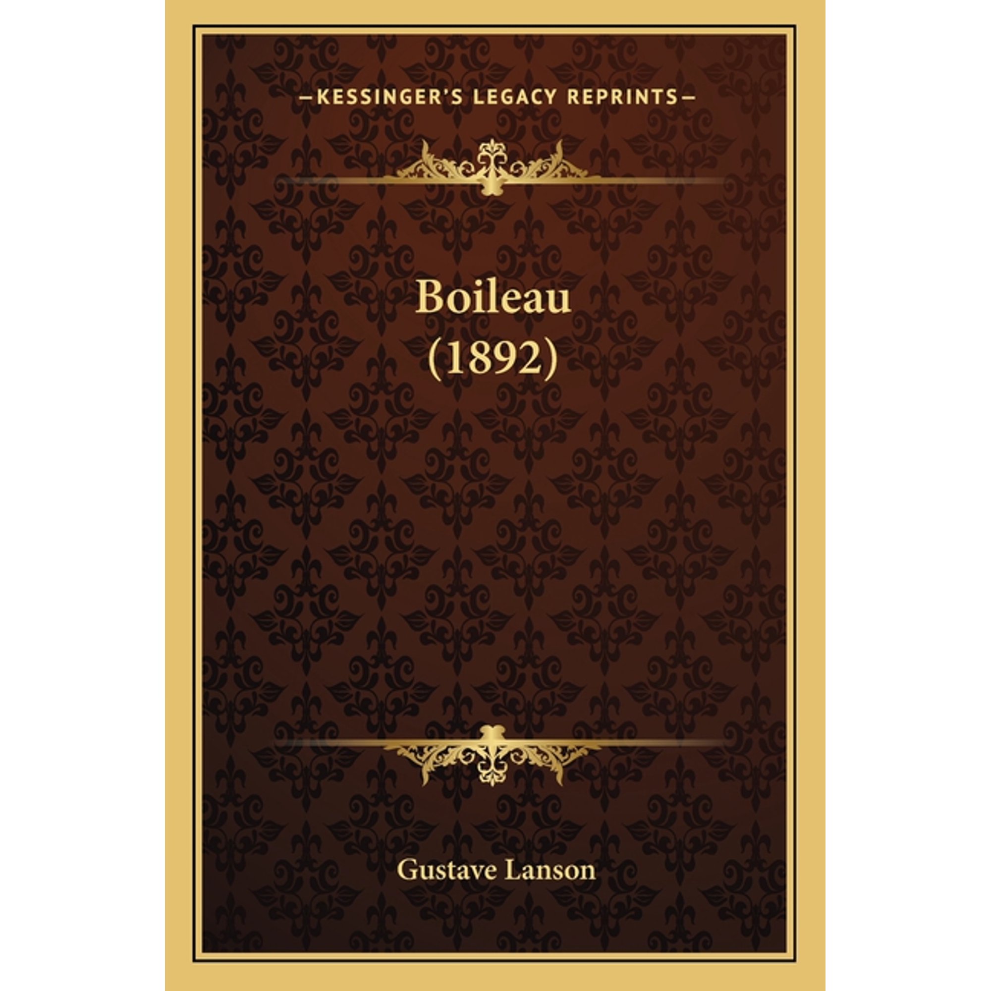 Boileau (1892) (Paperback)