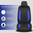 thumbnail image 6 of Waterproof Car Seat Cover Full Seats, Neoprene Seat Covers for Cars,Split Bench Compatible Car Interior Covers, Universal Fit Most Car Sedan Truck SUV(Black/Blue), 6 of 18
