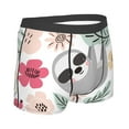 thumbnail image 3 of Disketp Cute Cartoon Sloth Men'S Boxer Briefs,Soft And Breathable Cotton Underwear With Comfortflex Waistband, 3 of 8