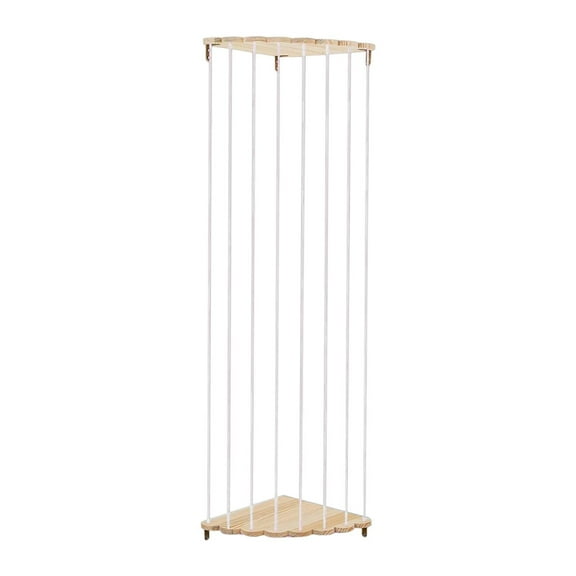 DOMELAY Corner Toys Holder Hanging Organizer for Bedroom Organizer Living Room White