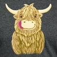 thumbnail image 3 of CafePress - Happy Highland Cow Men's Deluxe T Shirt - Mens Tri-blend T-Shirt, 3 of 4