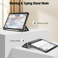 thumbnail image 6 of Fintie Case for iPad (A16) 11th Generation Case 2025, iPad 10th Generation Case 2022, Slim Shell Hard Translucent Frosted Back Stand Cover with Pencil Holder, Auto Sleep/Wake, Don't Touch, 6 of 11