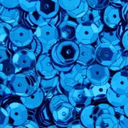 Threadart Loose Cup Metallic Sequins - 6mm - Royal Blue - 5 Gross (720 pcs/pk) - 2 Sizes and 12 Colors Available