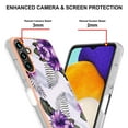 thumbnail image 2 of Nalacover Slim Case for Samsung Galaxy A15, Fish Scale Marble Pattern Phone Case for Women Girls Compatible with MagSafe, TPU Shockproof Scratch Resistant Protection Cover, Purple Floral, 2 of 5