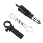 Adapter Turn Your Drill Into A Riveting Power Drill Riveting Adapter Nut Drills Attachment For Cordless Power Dri 14 in 1 Precision Screwdriver Star Bit Set Small Rig Screwdriver Demolition