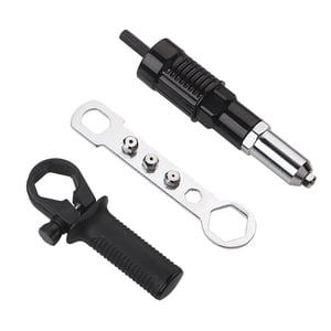 Adapter Turn Your Drill Into A Riveting Power Drill Riveting Adapter Nut Drills Attachment For Cordless Power Dri 14 in 1 Precision Screwdriver Star Bit Set Small Rig Screwdriver Demolition