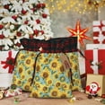 thumbnail image 6 of Rocae Farmhouse Sunflower Print Christmas Drawstring Linen Gift Bag with Drawstrings Treat Bag Goody Present Bags for Christmas Party Favor, 6 of 8