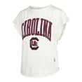 thumbnail image 2 of Women's Pressbox  Cream South Carolina Gamecocks Nelson Movement Open Back Slub T-Shirt, 2 of 3